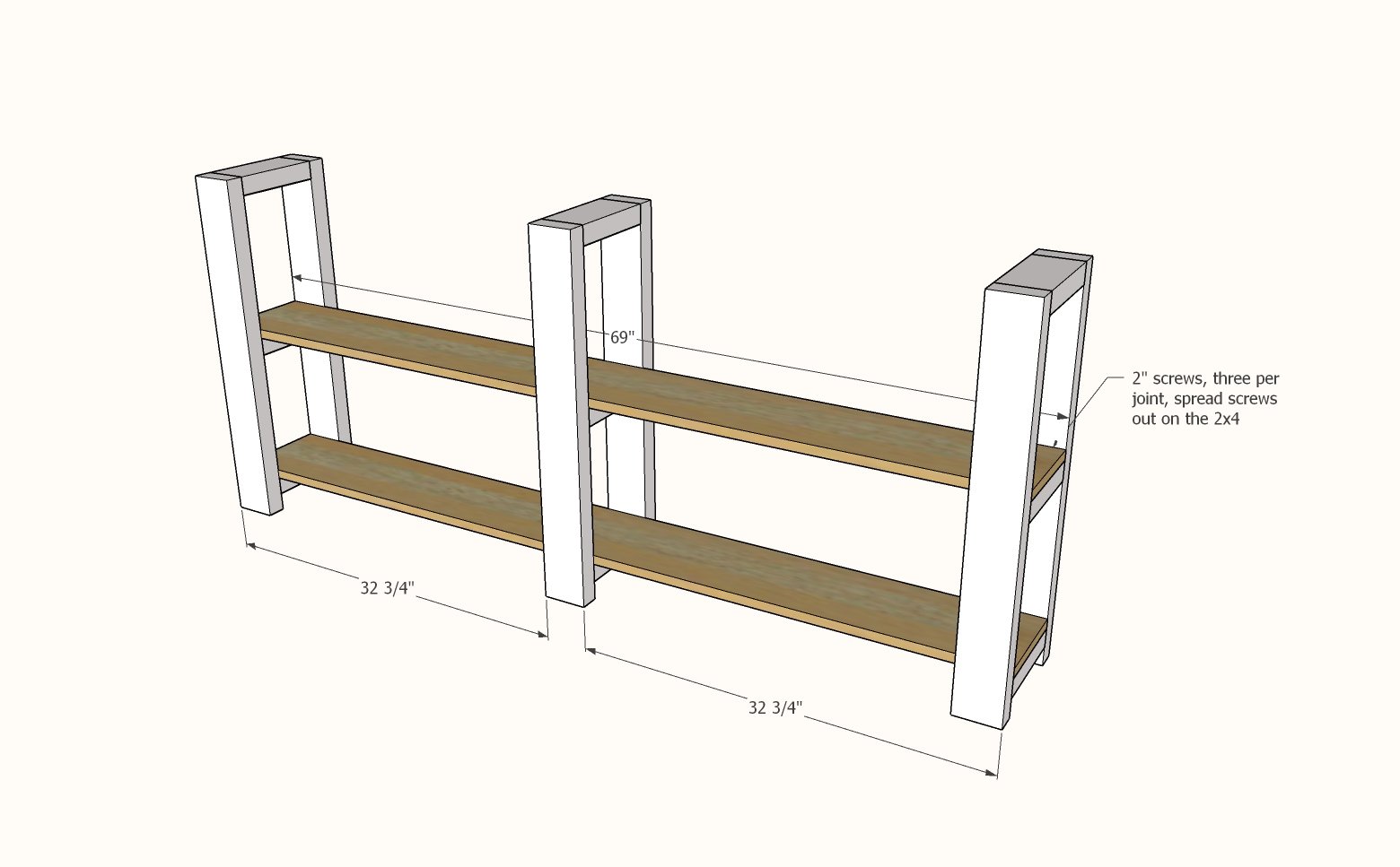 Narrow Console Table [Super Simple Collection] — step 2