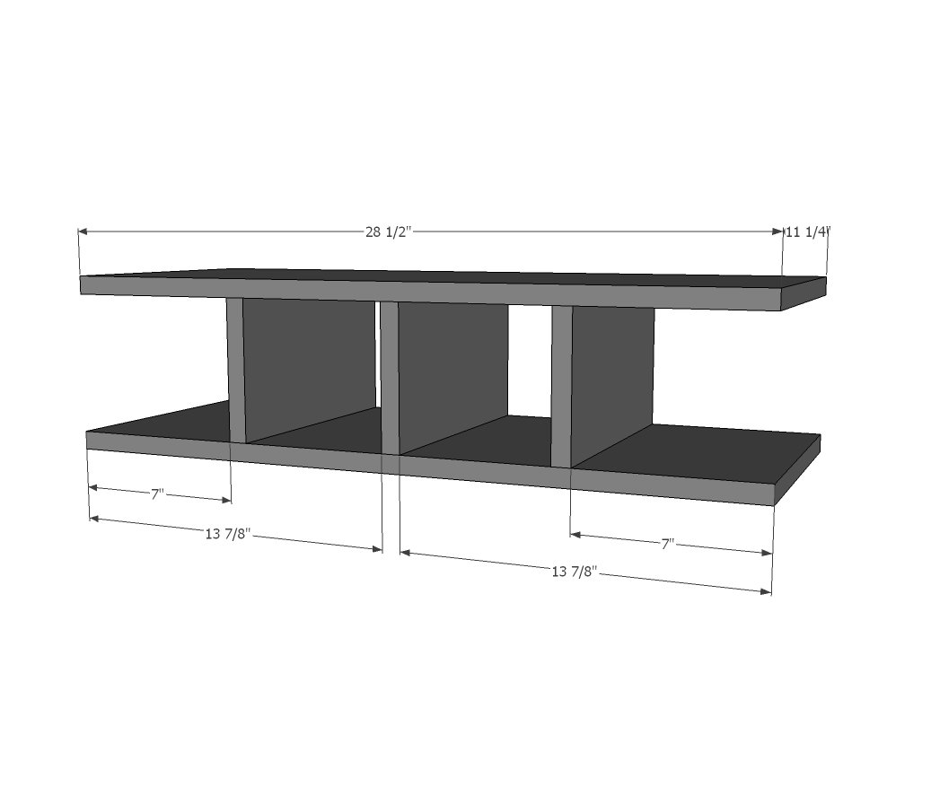 Narrow Depth Secretary Cabinet with Mail Slots — step 1