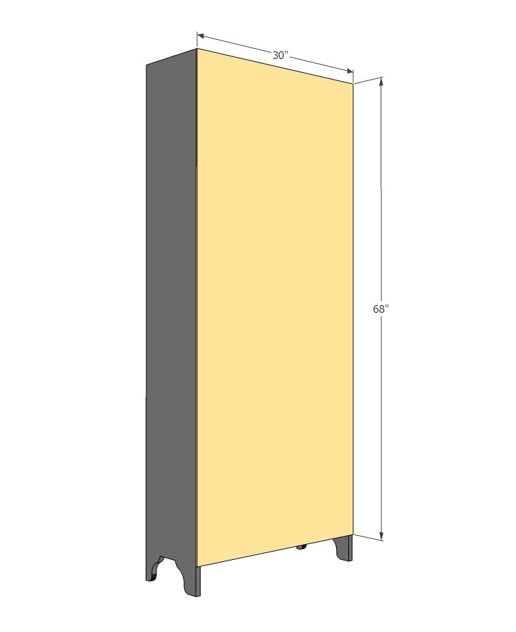 Narrow Depth Secretary Cabinet with Mail Slots — step 3