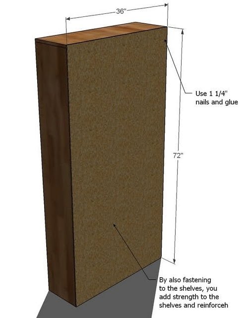 Narrow Farmhouse Storage Armoire — step 2