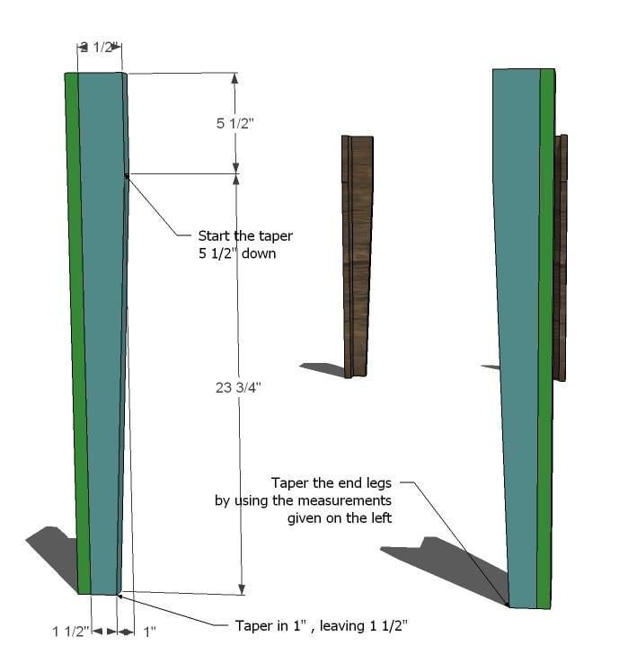 Narrow Farmhouse Table — step 1