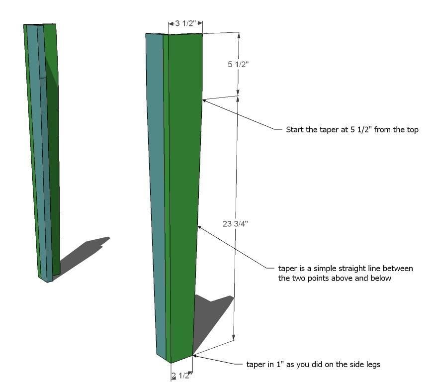 Narrow Farmhouse Table — step 2