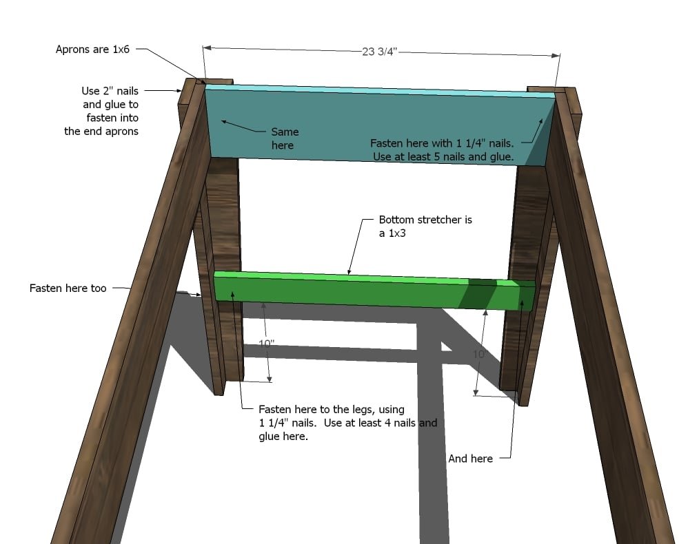 Narrow Farmhouse Table — step 5