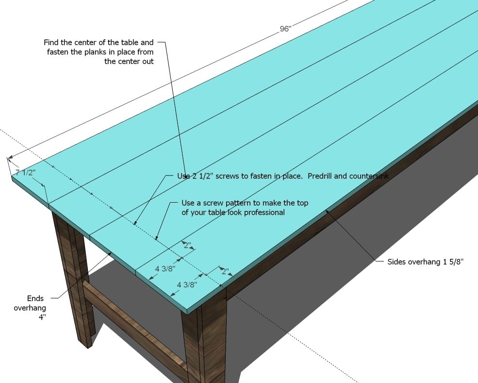 Narrow Farmhouse Table — step 7