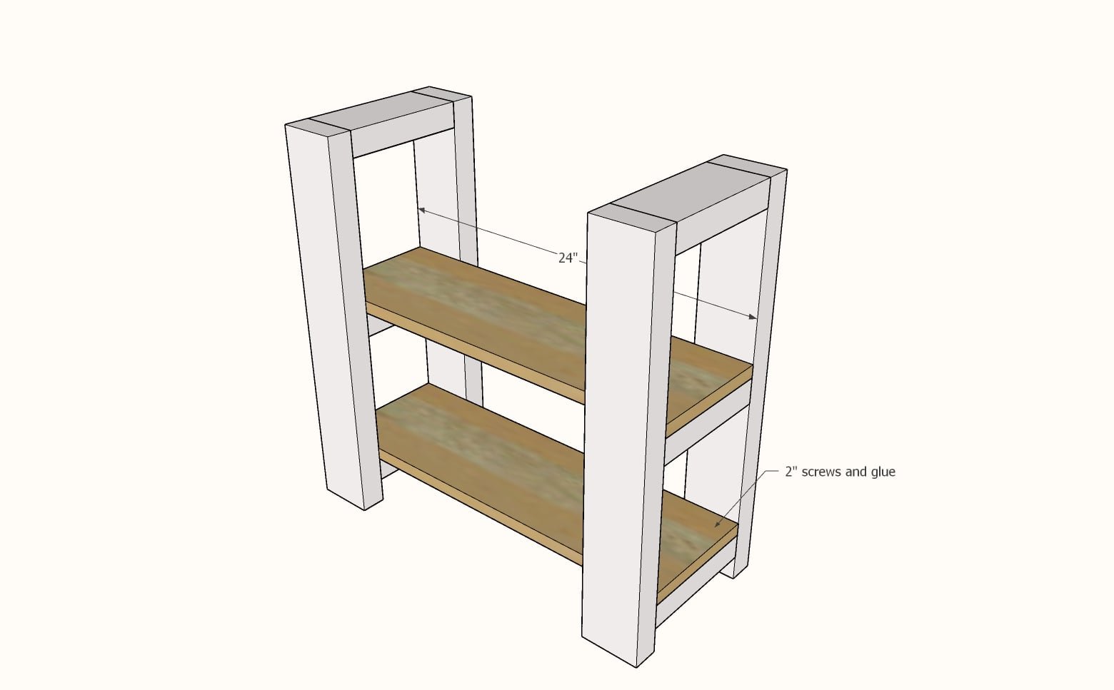 Narrow Side Table [Super Simple Collection] — step 2
