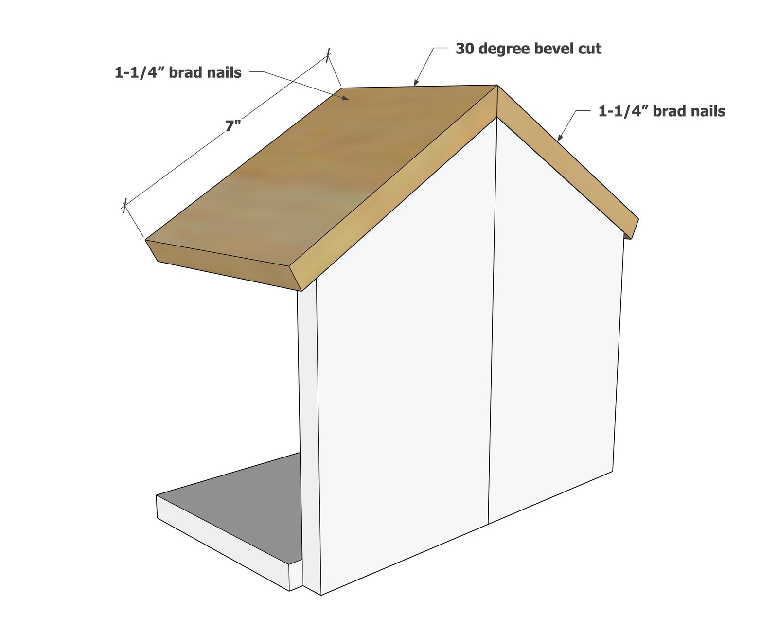 Nativity Stable — step 1