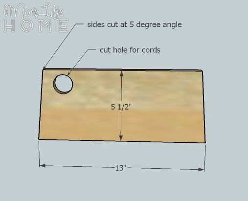 Nightstand with a Charging Notch by More Like Home — step 2