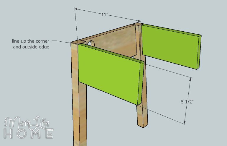 Nightstand with a Charging Notch by More Like Home — step 4