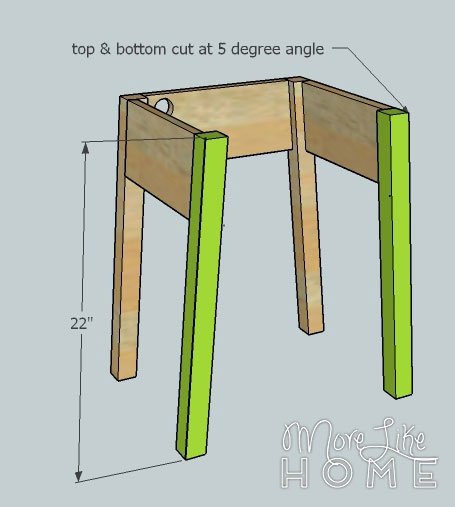 Nightstand with a Charging Notch by More Like Home — step 5