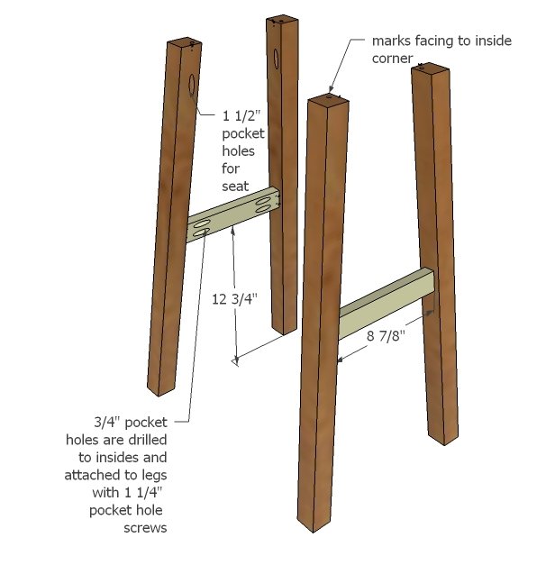 No Sew Cayden Nailhead Bar Height Stool — step 2