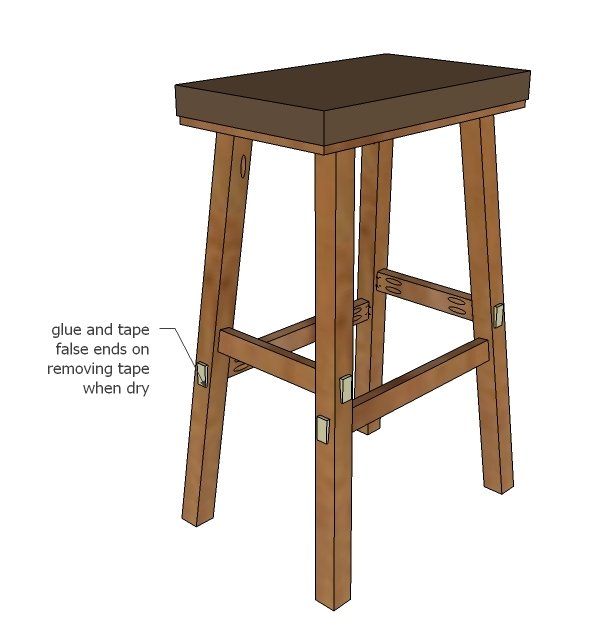 No Sew Cayden Nailhead Bar Height Stool — step 5