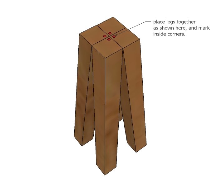 No Sew Cayden Nailhead Stool — step 1