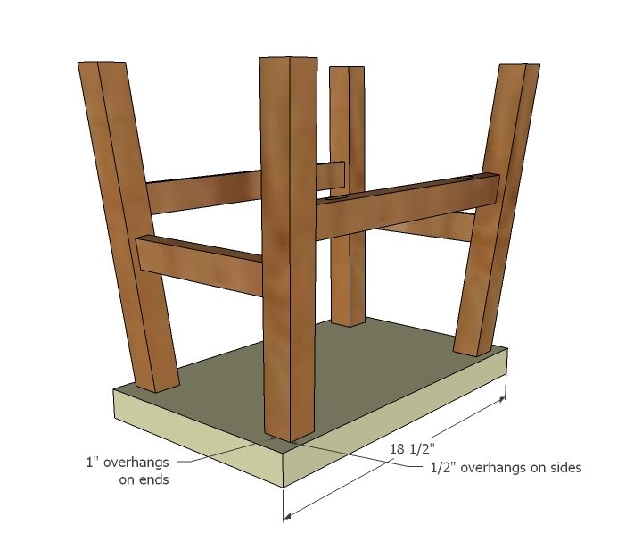 No Sew Cayden Nailhead Stool — step 4