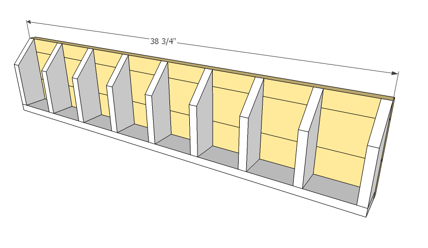 Numbered Cubbies on the Wall — step 2