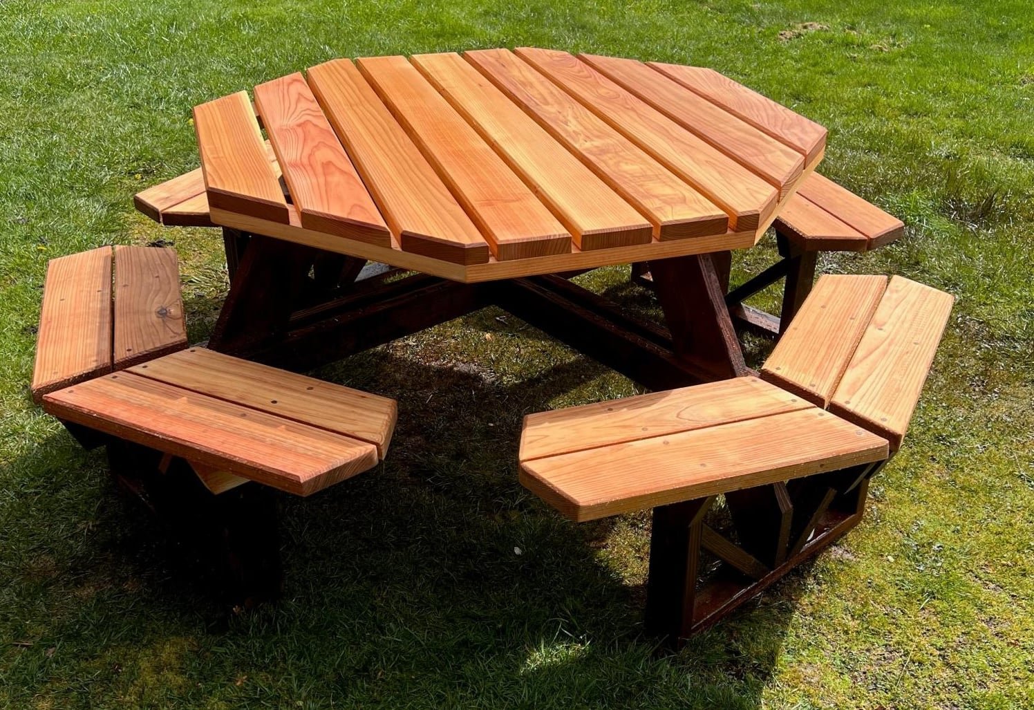 Octagon Picnic Table with Open Seats