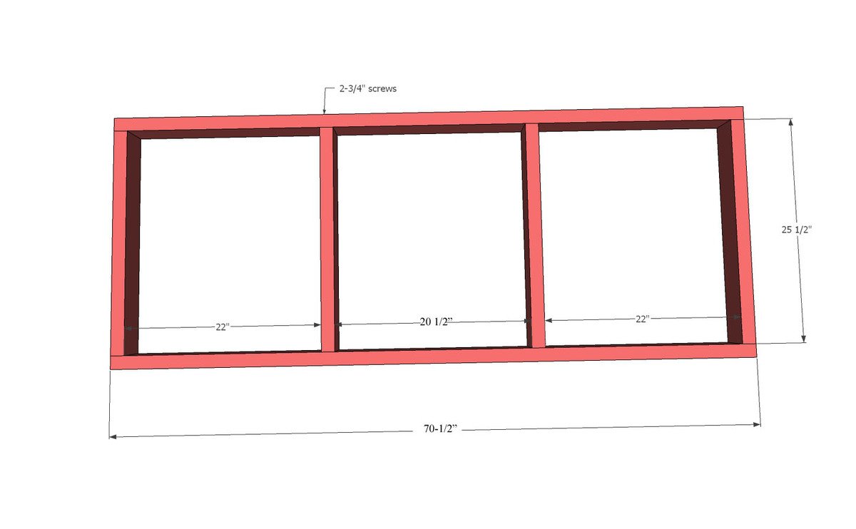 One Arm 2x4 Outdoor Sofa — step 1