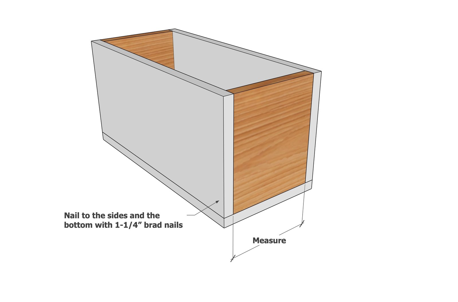 One Fence Picket Dinnerware Caddy — step 2