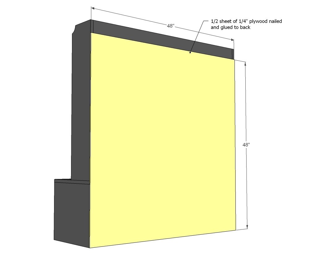One Sheet of Plywood Hall Tree — step 9