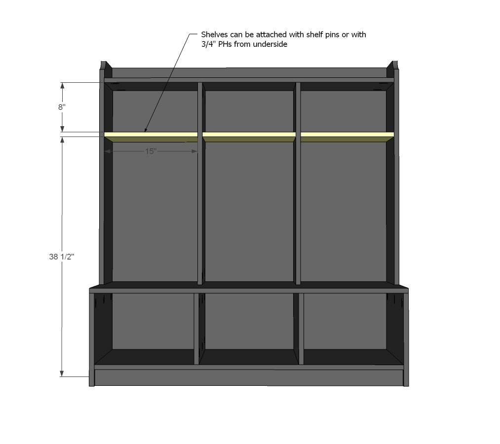One Sheet of Plywood Hall Tree — step 10