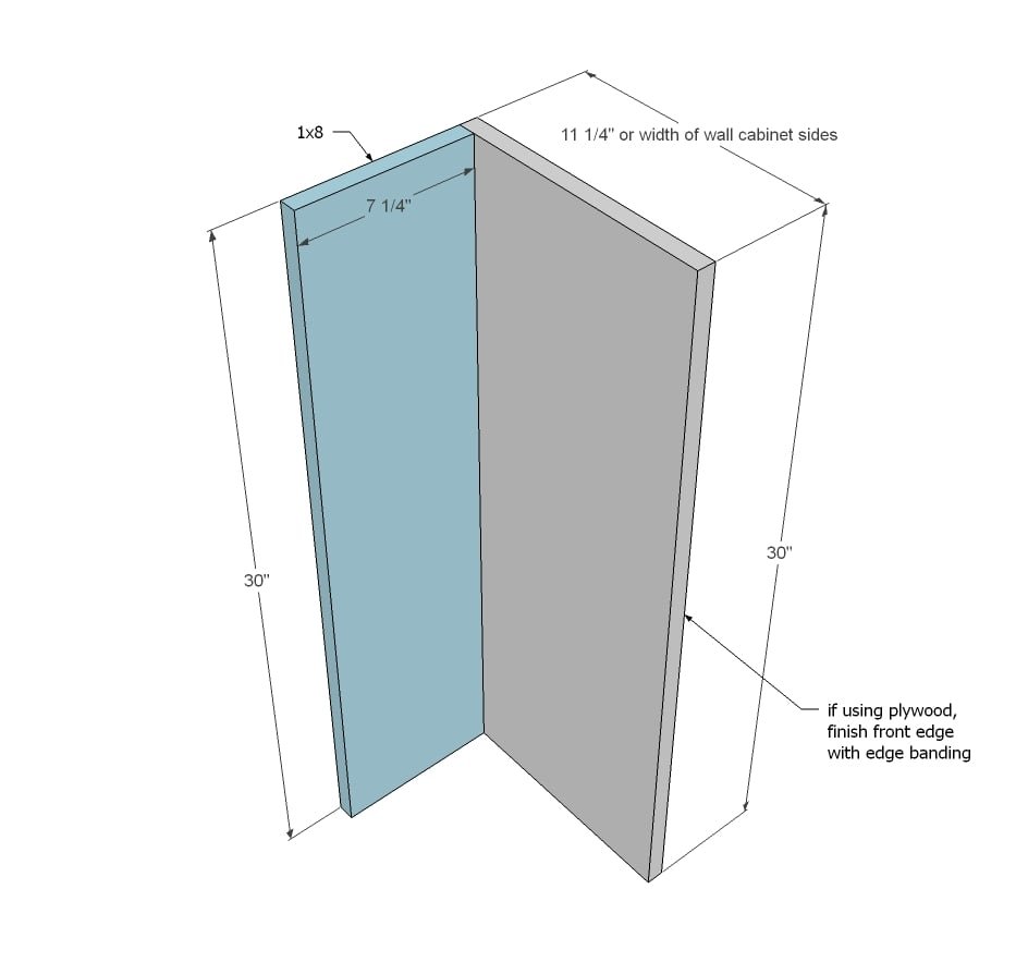 Open End Kitchen Wall Shelf — step 1