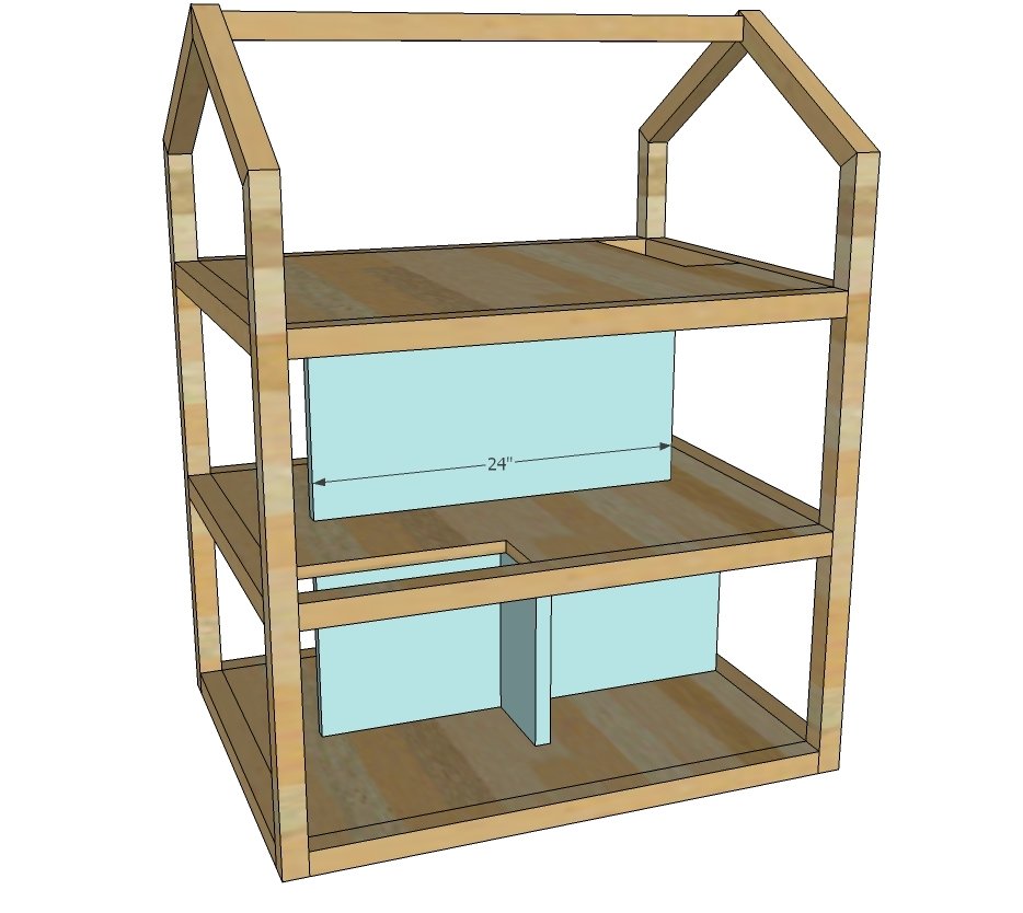 Open Frame Dollhouse for 12" Dolls — step 9