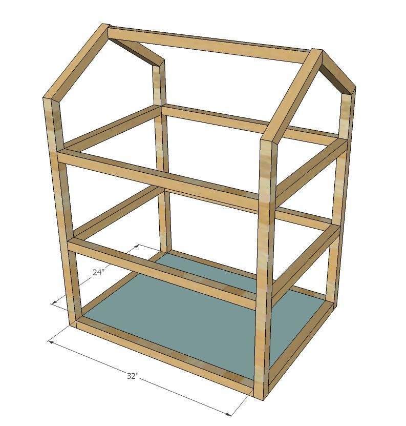 Open Frame Dollhouse for 12" Dolls — step 4