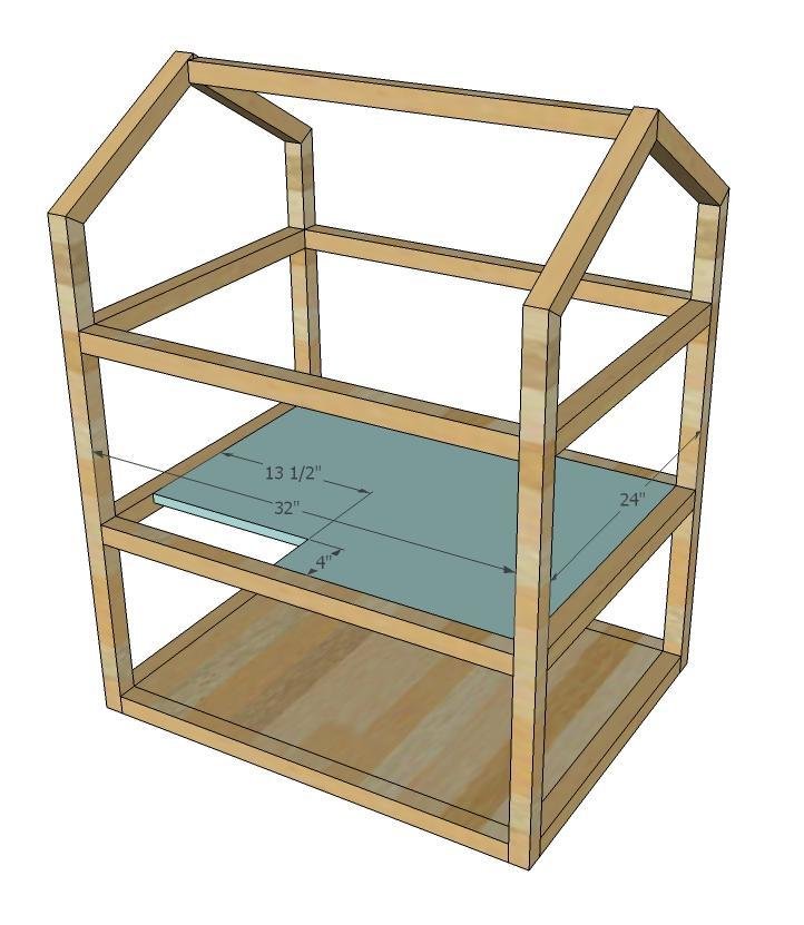 Open Frame Dollhouse for 12" Dolls — step 6