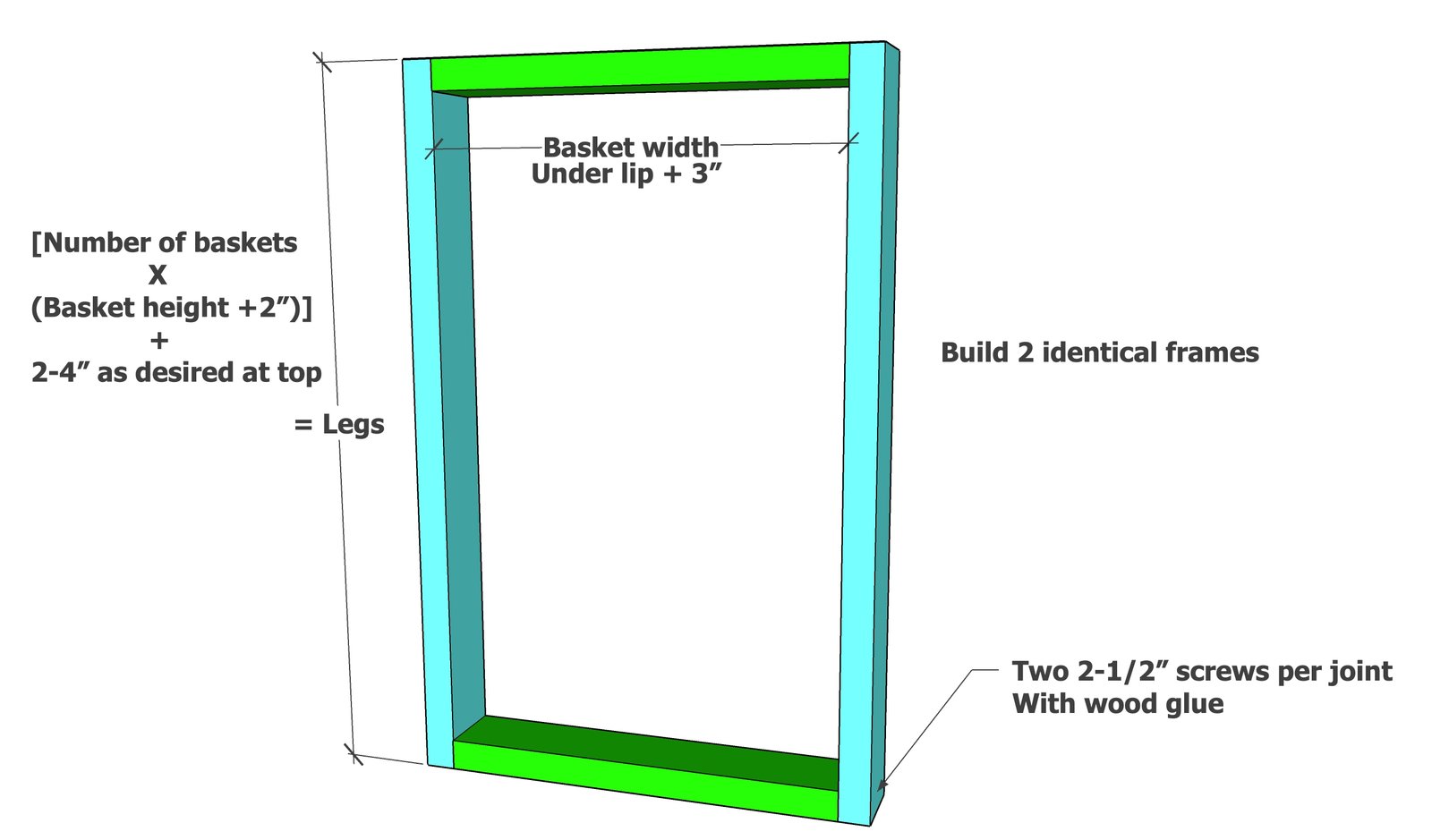 Open Frame Laundry Basket Organizer — step 1