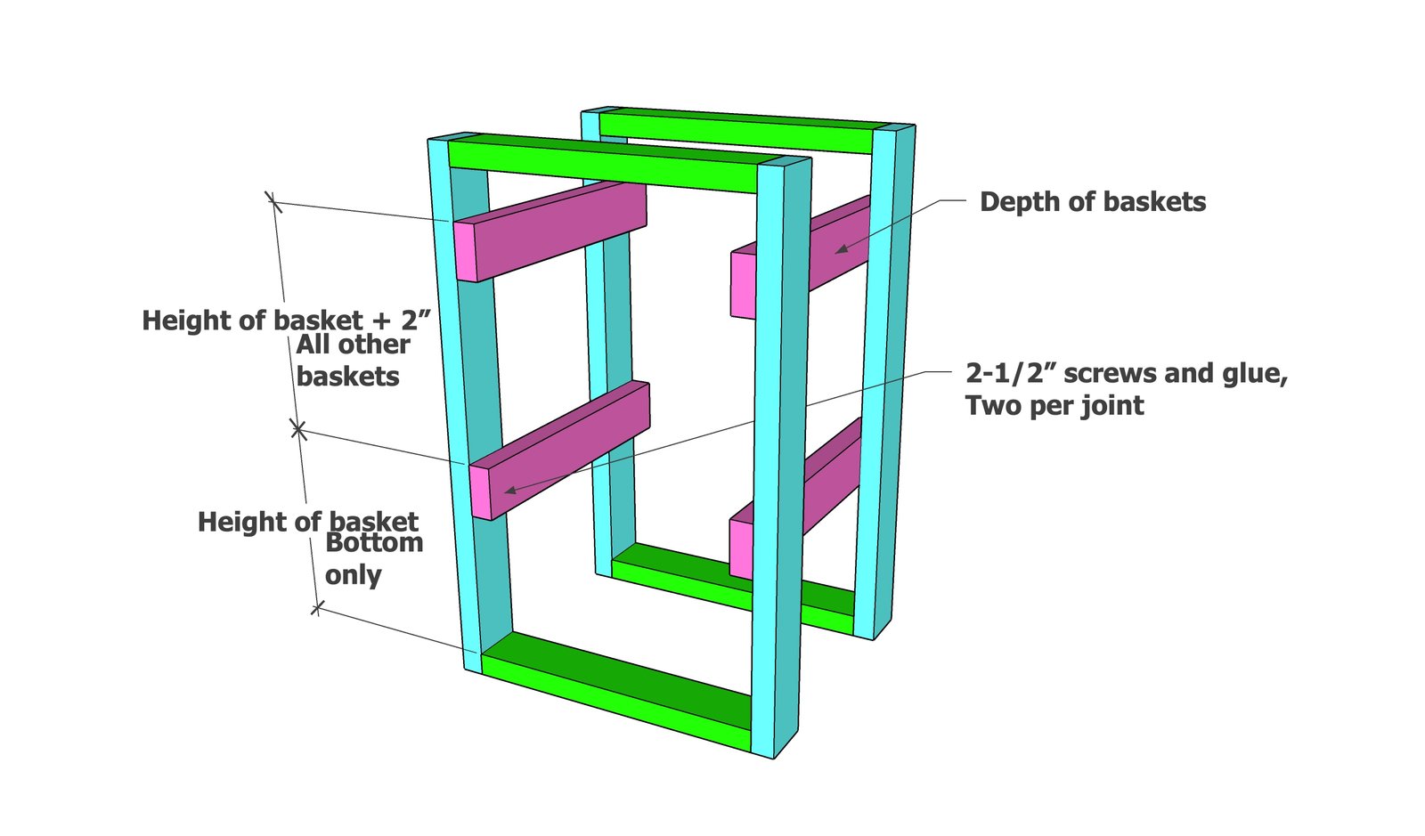Open Frame Laundry Basket Organizer — step 2