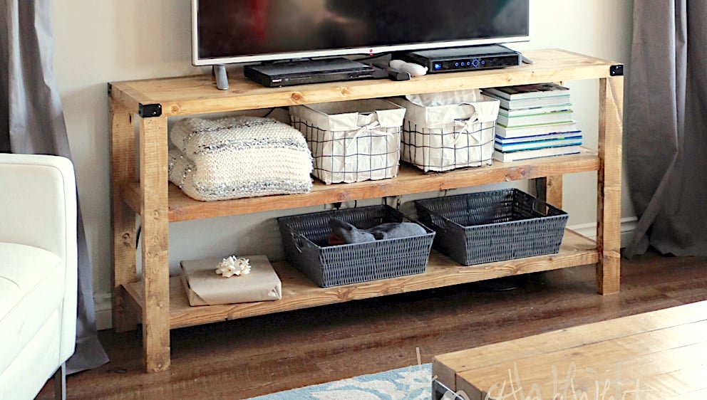 Open Shelf Media Console