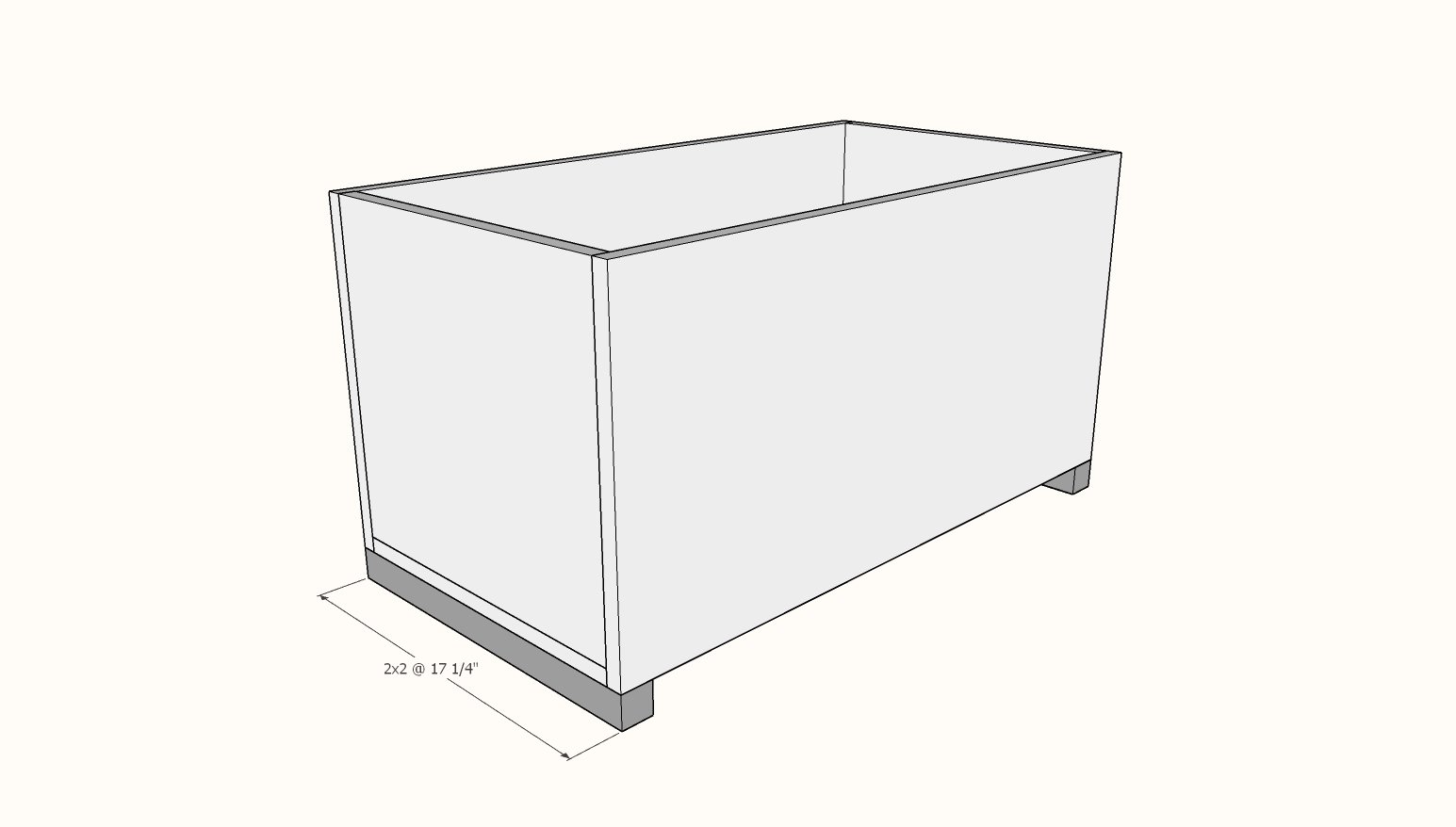 Open Top Toy Box — step 3