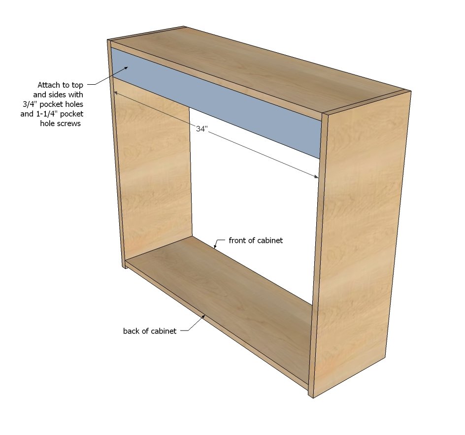 Open Wall Cabinet — step 2