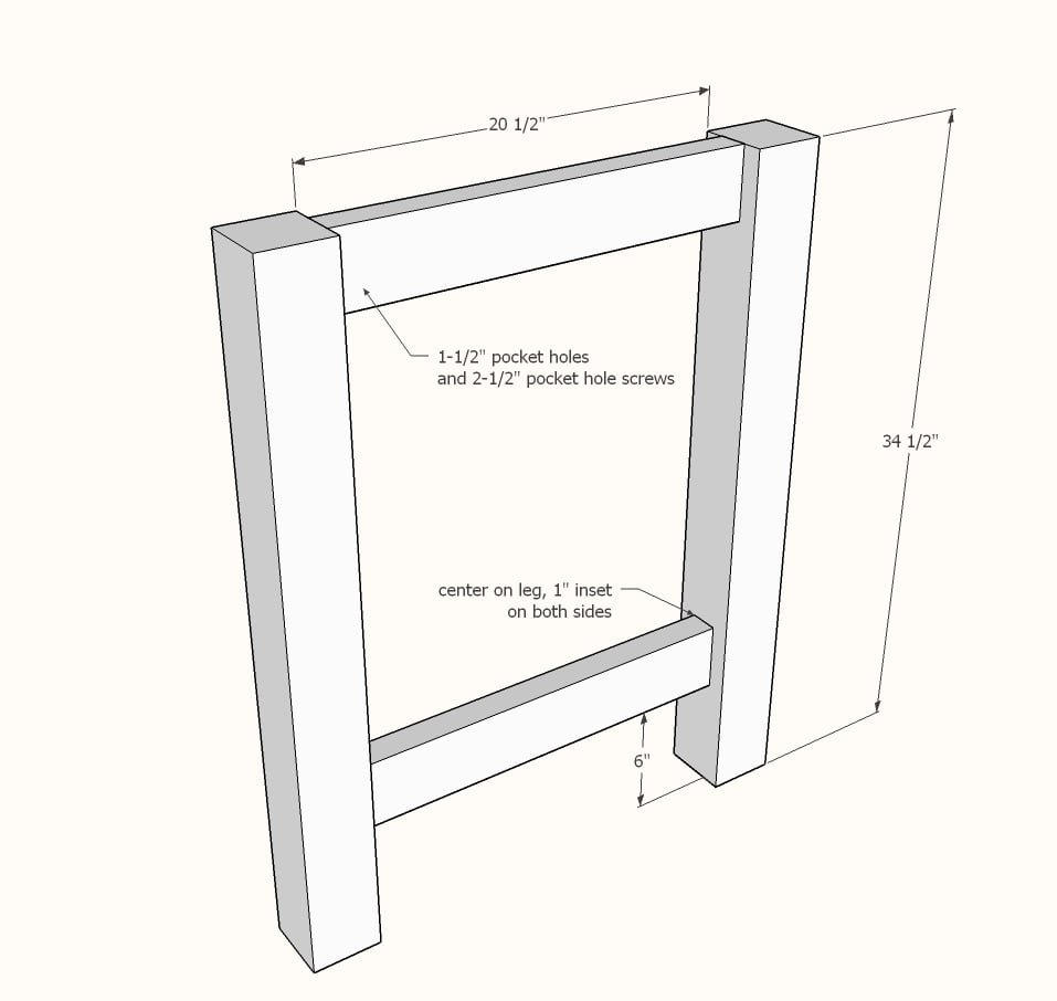Outdoor Bar Height Truss Beam Table — step 1