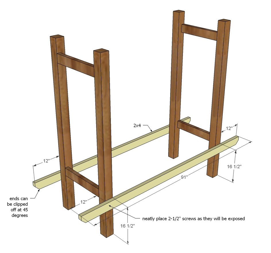 Outdoor Bench with Arbor — step 2