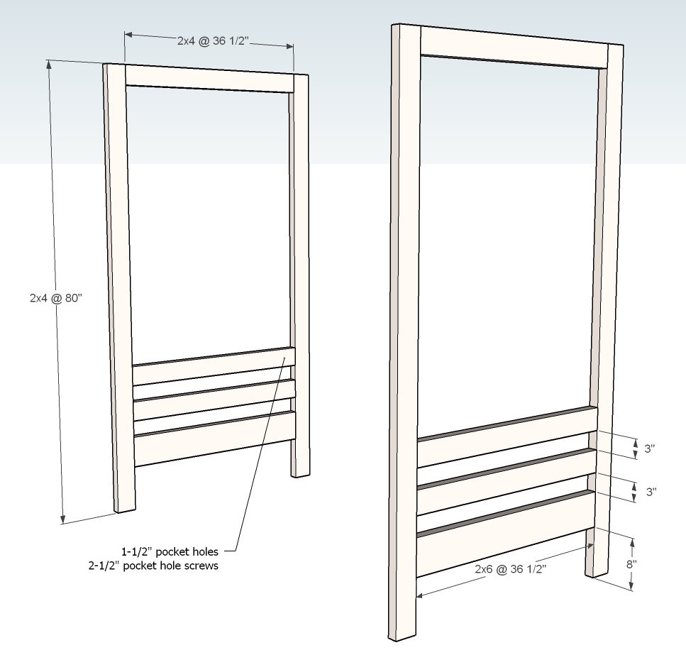 Outdoor Daybed with Canopy — step 1