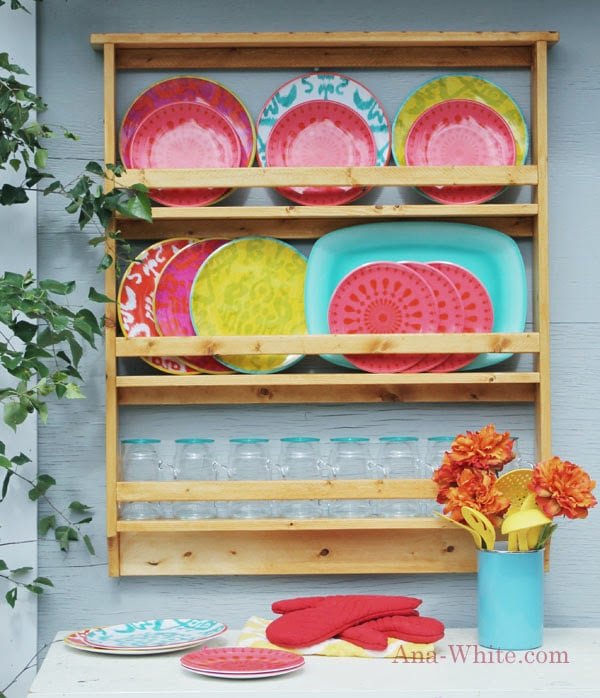 Outdoor Dish / Plate Rack
