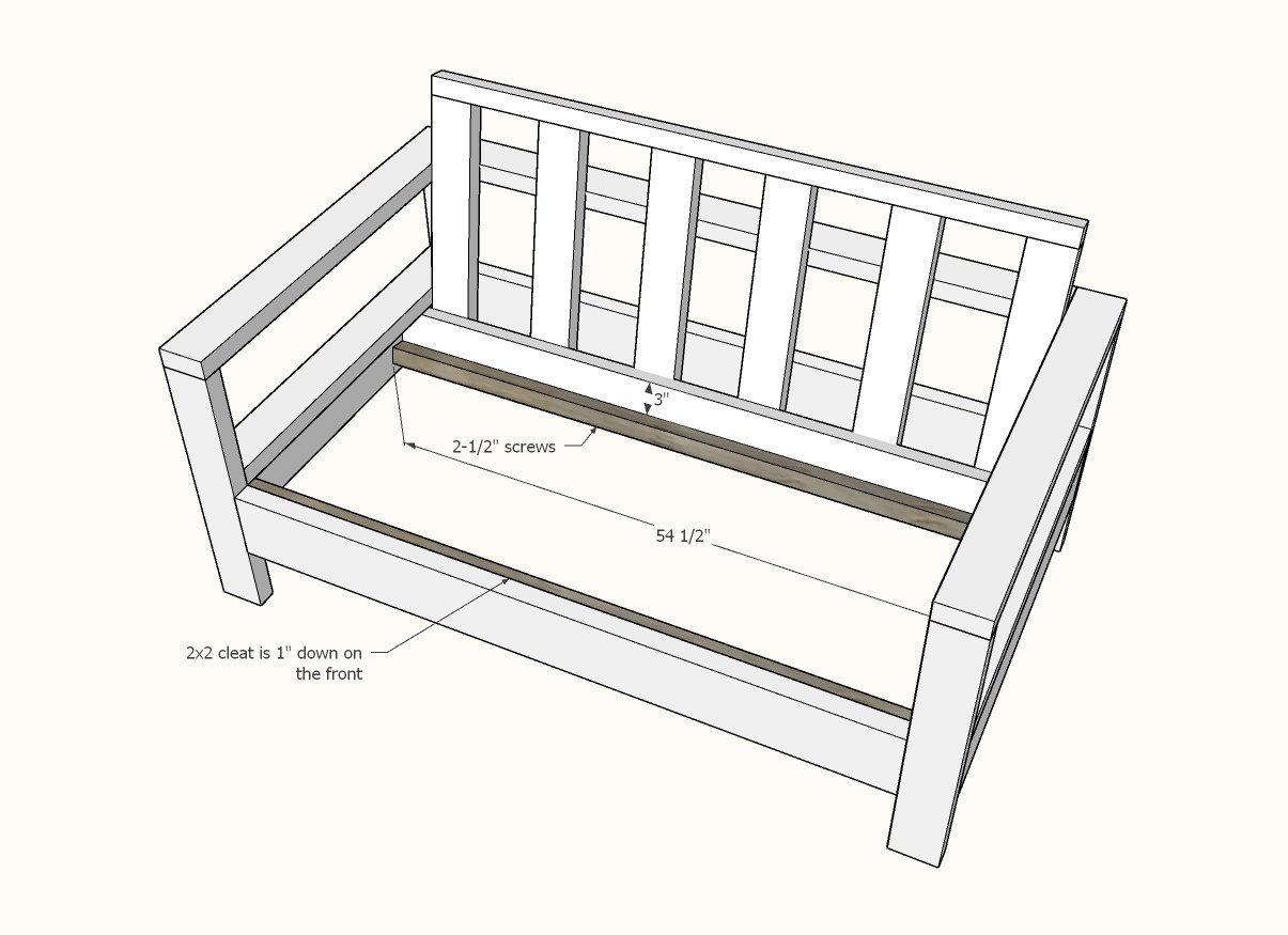 Outdoor Loveseat — step 7