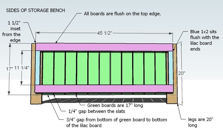 Outdoor Storage Bench — step 1