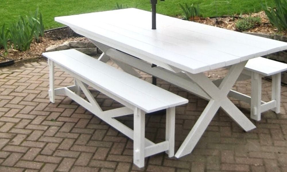 Outdoor X Base Table