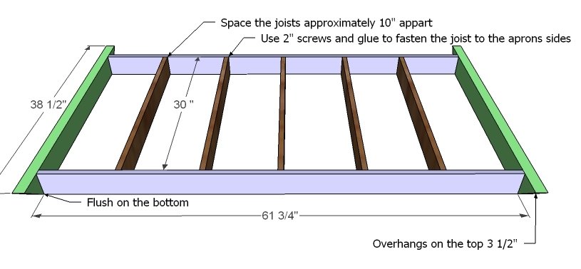 Outdoor X Base Table — step 2