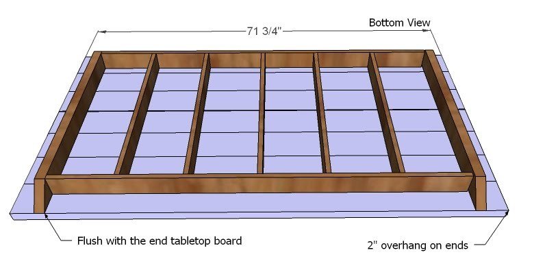 Outdoor X Base Table — step 3