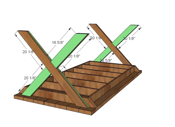 Outdoor X Base Table — step 6