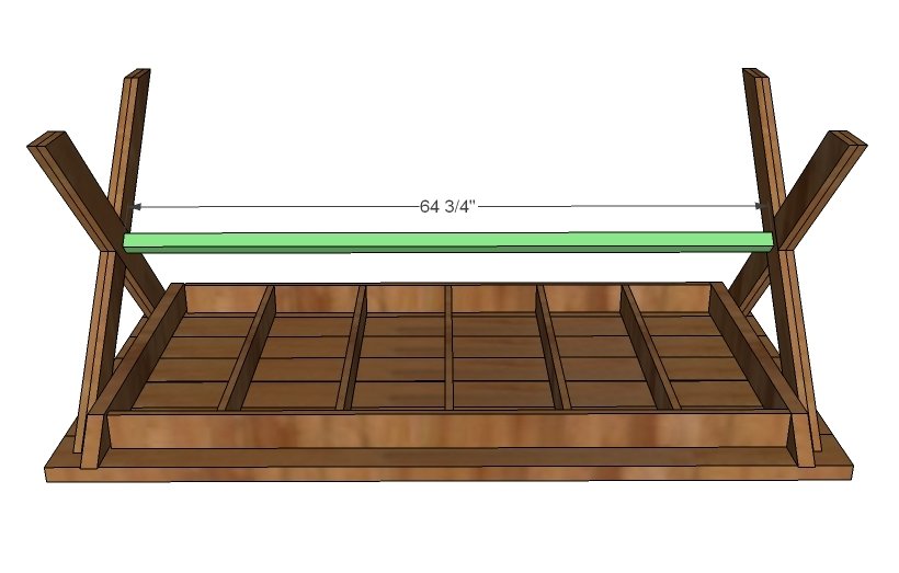 Outdoor X Base Table — step 7
