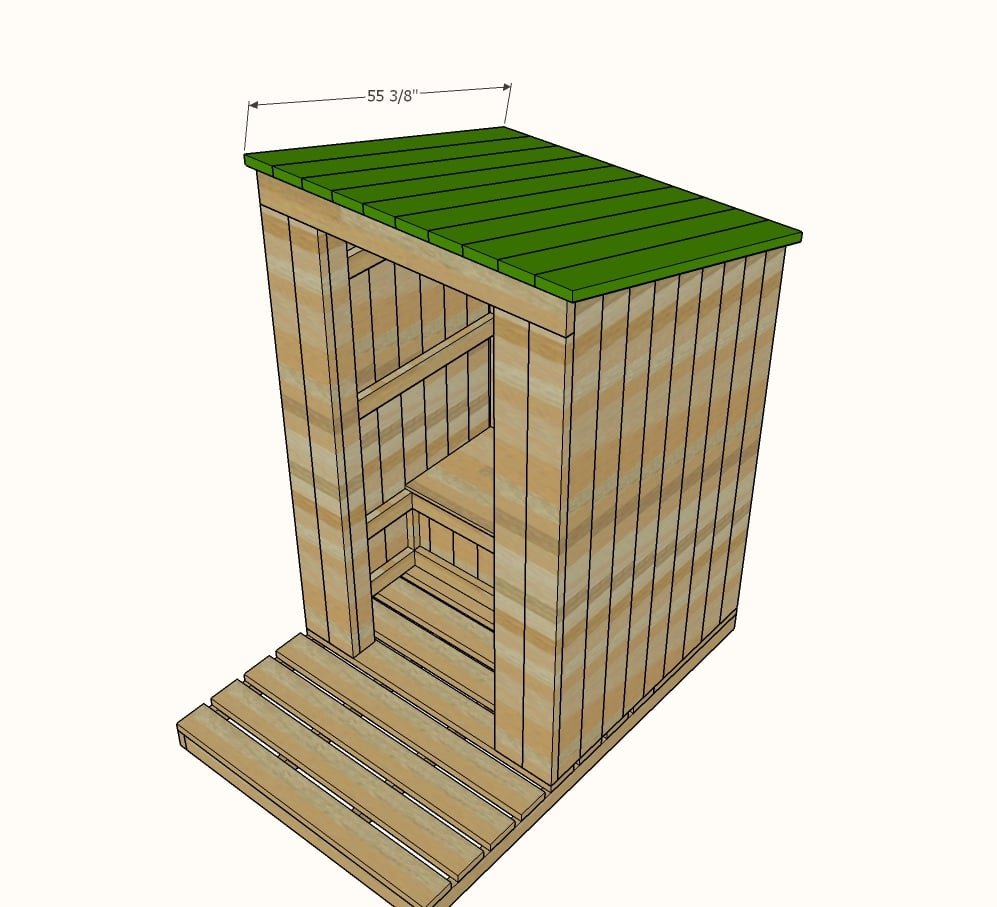 Outhouse Plan for Cabin — step 11