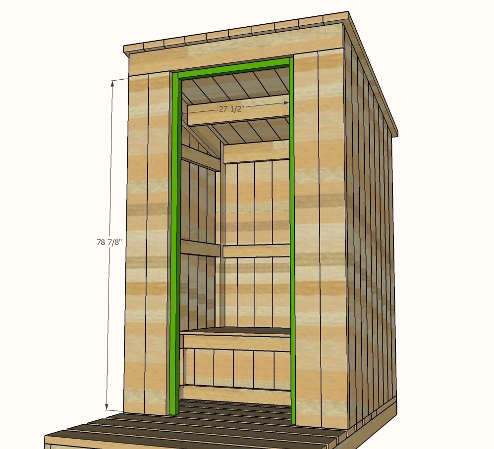 Outhouse Plan for Cabin — step 12