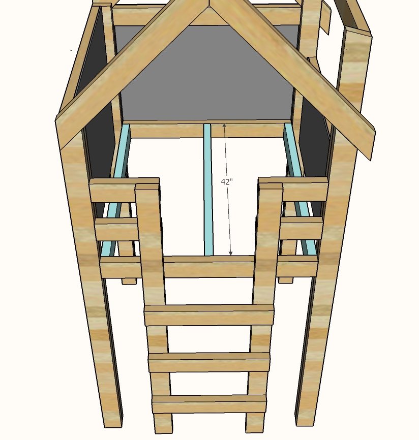 Over Bed Indoor Playhouse — step 9
