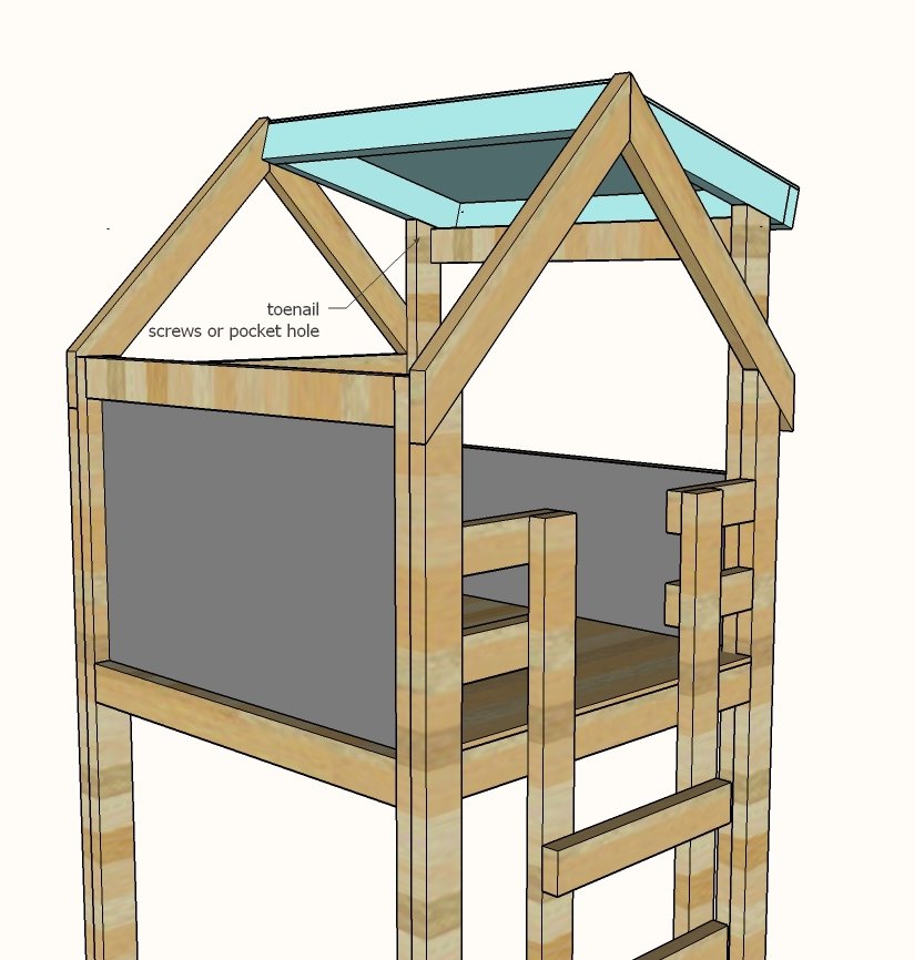 Over Bed Indoor Playhouse — step 11