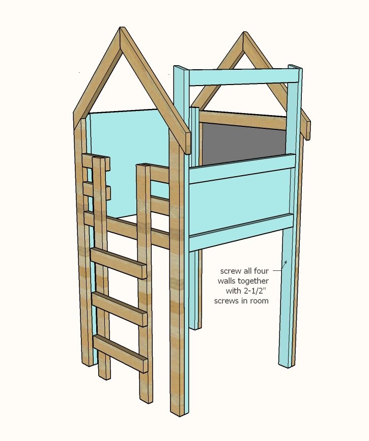 Over Bed Indoor Playhouse — step 8