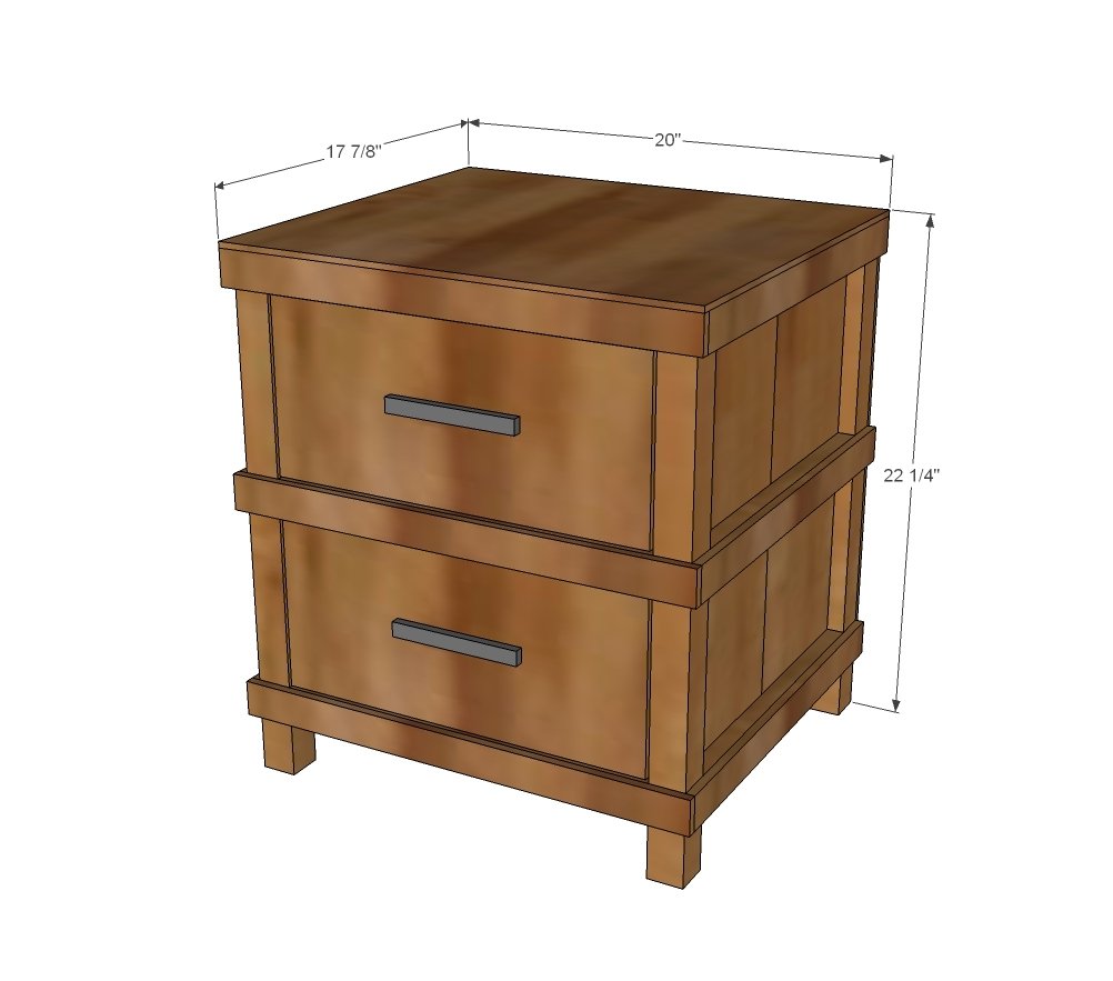 Owens Nightstand dimension diagram 1