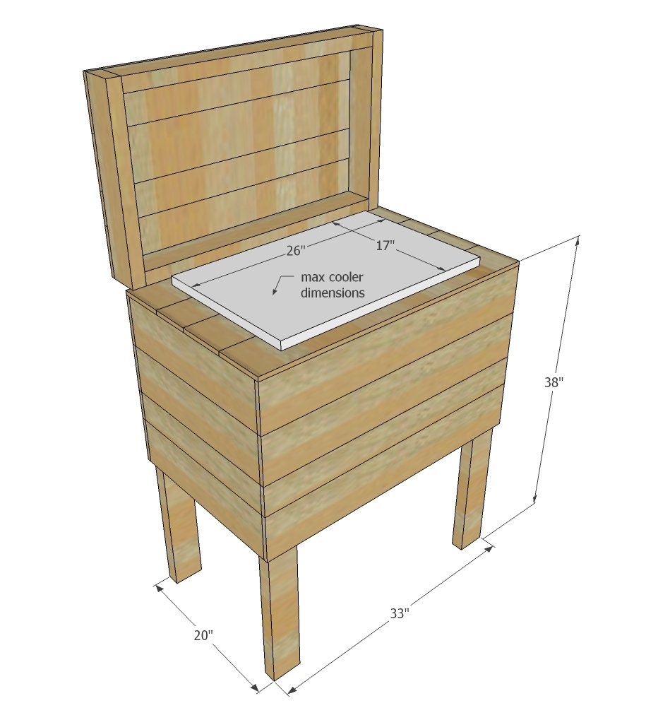 Pallet Cooler Stand dimension diagram 1